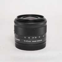 Used Canon EF-M 15-45mm f/3.5-6.3 IS STM Zoom Lens Graphite