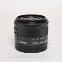 Used Canon EF-M 15-45mm f/3.5-6.3 IS STM Zoom Lens Graphite