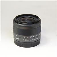 Used Canon EF-M 15-45mm f/3.5-6.3 IS STM Zoom Lens Graphite