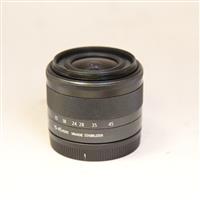 Used Canon EF-M 15-45mm f/3.5-6.3 IS STM Zoom Lens Graphite