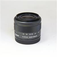Used Canon EF-M 15-45mm f/3.5-6.3 IS STM Zoom Lens Graphite