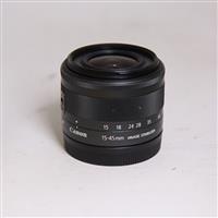 Used Canon EF-M 15-45mm f/3.5-6.3 IS STM Zoom Lens Graphite