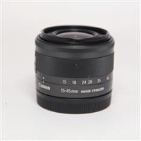 Used Canon EF-M 15-45mm f/3.5-6.3 IS STM Zoom Lens Graphite