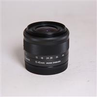 Used Canon EF-M 15-45mm f/3.5-6.3 IS STM Zoom Lens Graphite