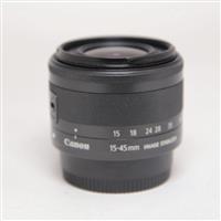 Used Canon EF-M 15-45mm f/3.5-6.3 IS STM Zoom Lens Graphite
