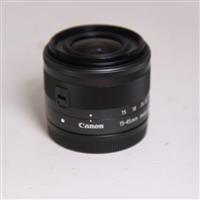 Used Canon EF-M 15-45mm f/3.5-6.3 IS STM Zoom Lens Graphite