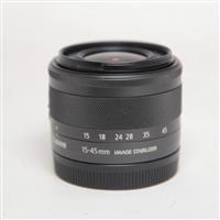 Used Canon EF-M 15-45mm f/3.5-6.3 IS STM Zoom Lens Graphite