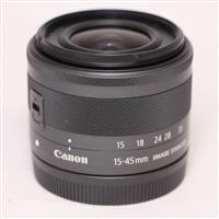 Used Canon EF-M 15-45mm f/3.5-6.3 IS STM Zoom Lens Graphite