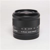 Used Canon EF-M 15-45mm f/3.5-6.3 IS STM Zoom Lens Graphite