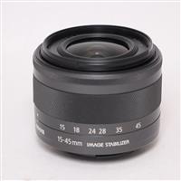 Used Canon EF-M 15-45mm f/3.5-6.3 IS STM Zoom Lens Graphite