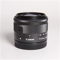 Used Canon EF-M 15-45mm f/3.5-6.3 IS STM Zoom Lens Graphite