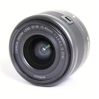 Used Canon EF-M 15-45mm f/3.5-6.3 IS STM Zoom Lens Graphite