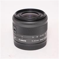 Used Canon EF-M 15-45mm f/3.5-6.3 IS STM Zoom Lens Graphite