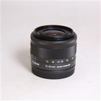 Used Canon EF-M 15-45mm f/3.5-6.3 IS STM Zoom Lens Graphite