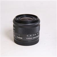 Used Canon EF-M 15-45mm f/3.5-6.3 IS STM Zoom Lens Graphite
