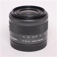 Used Canon EF-M 15-45mm f/3.5-6.3 IS STM Zoom Lens Graphite