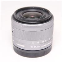 Used Canon EF-M 15-45mm f/3.5-6.3 IS STM Zoom Lens Silver