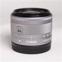 Used Canon EF-M 15-45mm f/3.5-6.3 IS STM Zoom Lens Silver