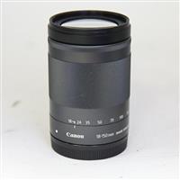 Used Canon EF-M 18-150mm f/3.5-6.3 IS STM Zoom Lens Black