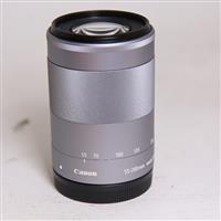 Used Canon EF-M 55-200mm f/4.5-6.3 IS STM Zoom Lens Sliver