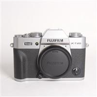 Used Fujifilm X-T20 Mirrorless Digital Camera Body Silver