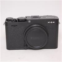 Used Fujifilm X-E4 Mirrorless Digital Camera Body Black