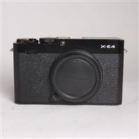 Used Fujifilm X-E4 Mirrorless Digital Camera Body Black