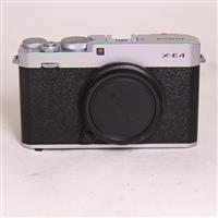 Used Fujifilm X-E4 Mirrorless Digital Camera Body Silver