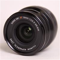 Used Fujifilm XF 16mm f2.8 R WR Super Wide Angle Prime Lens Black