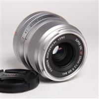 Used Fujifilm XF 23mm f2 R WR Wide Angle Prime Lens Silver
