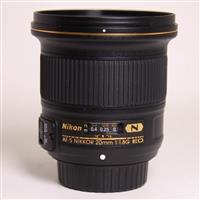 Used Nikon AF-S NIKKOR 20mm Lens f/1.8G ED