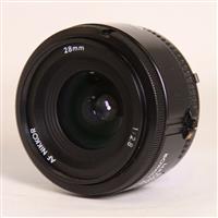 Used Nikon AF Nikkor 28mm f/2.8D Wide Angle Prime Lens