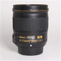 Used Nikon AF-S Nikkor 28mm f/1.8G Wide Angle Prime Lens