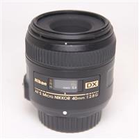 Used Nikon AF-S DX Micro Nikkor 40mm f/2.8G Macro Lens
