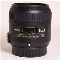 Used Nikon AF-S DX Micro Nikkor 40mm f/2.8G Macro Lens