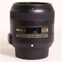 Used Nikon AF-S DX Micro Nikkor 40mm f/2.8G Macro Lens