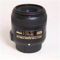 Used Nikon AF-S DX Micro Nikkor 40mm f/2.8G Macro Lens