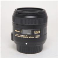 Used Nikon AF-S DX Micro Nikkor 40mm f/2.8G Macro Lens