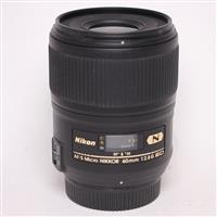 Used Nikon AF-S Micro Nikkor 60mm f/2.8G ED Macro Lens