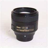 Used Nikon AF-S Nikkor 85mm f/1.8G Telephoto Prime Lens