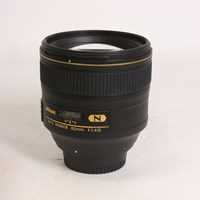 Used Nikon AF-S Nikkor 85mm f/1.4G Telephoto Prime Lens
