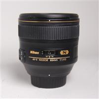 Used Nikon AF-S Nikkor 85mm f/1.4G Telephoto Prime Lens