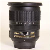 Used Nikon AF-S DX Nikkor 10-24mm f/3.5-4.5G ED Ultra Wide Angle Zoom Lens