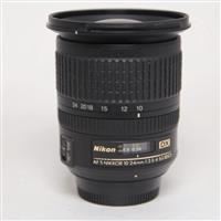 Used Nikon AF-S DX Nikkor 10-24mm f/3.5-4.5G ED Ultra Wide Angle Zoom Lens