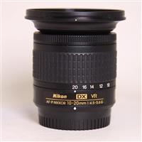 Used Nikon AF-P DX Nikkor 10-20mm f/4.5-5.6G VR Ultra Wide Angle Zoom Lens