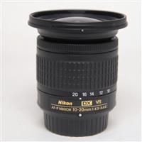 Used Nikon AF-P DX Nikkor 10-20mm f/4.5-5.6G VR Ultra Wide Angle Zoom Lens
