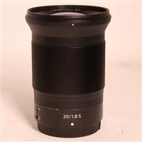 Used Nikon Z 20mm f/1.8 S Ultra Wide Angle Prime Lens