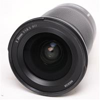 Used Nikon Z 20mm f/1.8 S Ultra Wide Angle Prime Lens