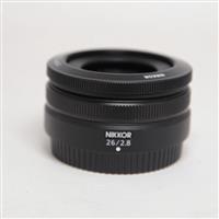 Used Nikon Z 26mm f/2.8 Z Mount Lens