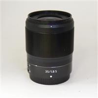 Used Nikon 35mm f/1.8 S Z mount lens